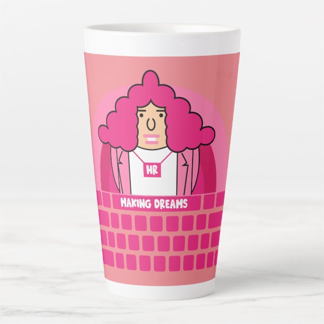 Taza De Café Latte Oficina de Recursos Humanos (Anverso)