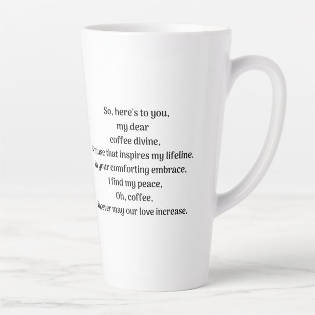 Taza De Café Latte Oh café, (Derecha)