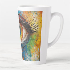 Taza De Café Latte ojo atractivo