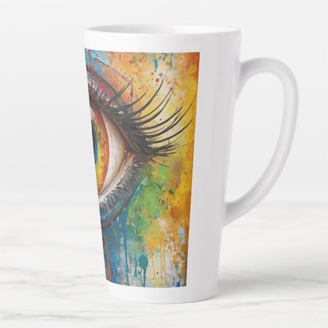 Taza De Café Latte ojo atractivo (Derecha)