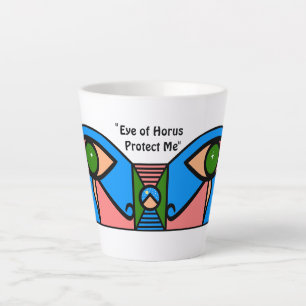 Taza De Café Latte "Ojo de Horus me protege"