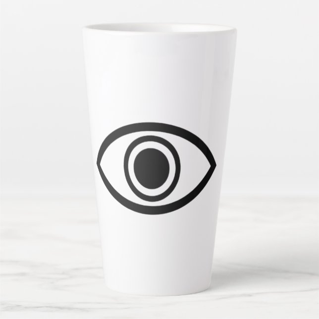 Taza De Café Latte ojo que todo lo ve (Anverso)