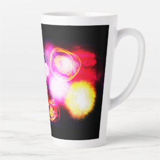 Taza De Café Latte Ola de medusas divertida