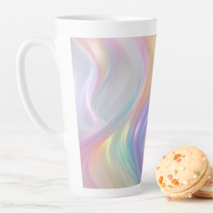 Taza De Café Latte Olas de Luz