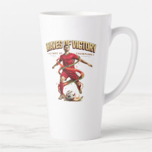 Taza De Café Latte olas de victoria