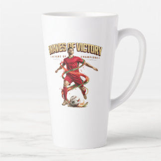 Taza De Café Latte olas de victoria