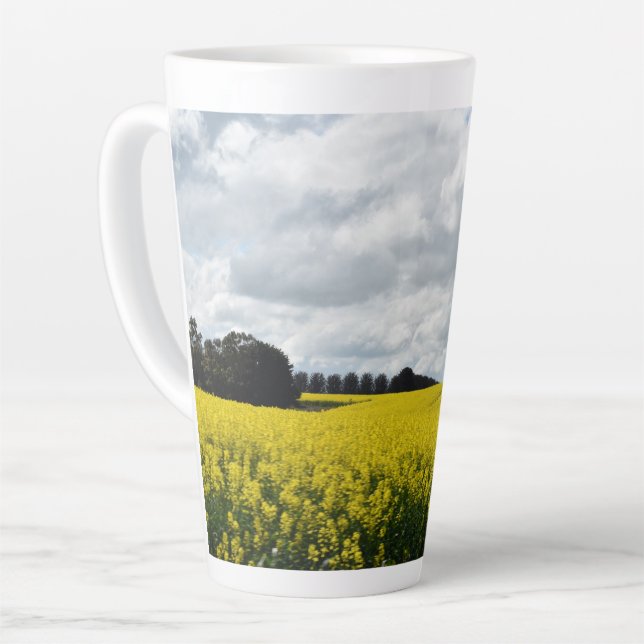 Taza De Café Latte Olas Doradas de Streatham (Ángulo izquierdo)