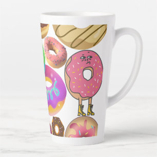 Taza De Café Latte Olimpiadas de Mikitiez donut picnic america pridem