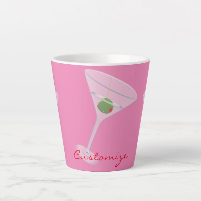 Taza De Café Latte Olive Martini Thunder_Cove (Anverso)