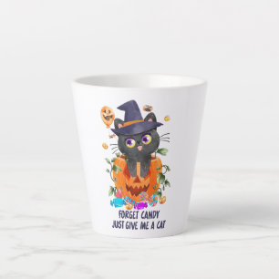 Taza De Café Latte Olvídate De Candy, Dame Un Gato