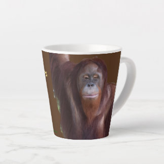Taza De Café Latte Omry Orangutan - estrella de cine