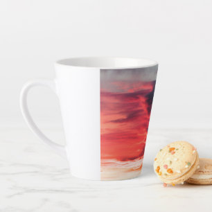 Taza De Café Latte onda fina