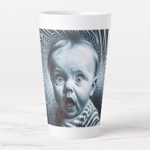 Taza De Café Latte Op Art Baby Latte Mug