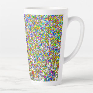 Taza De Café Latte Orbs de diseño orgánico estilo esferoides