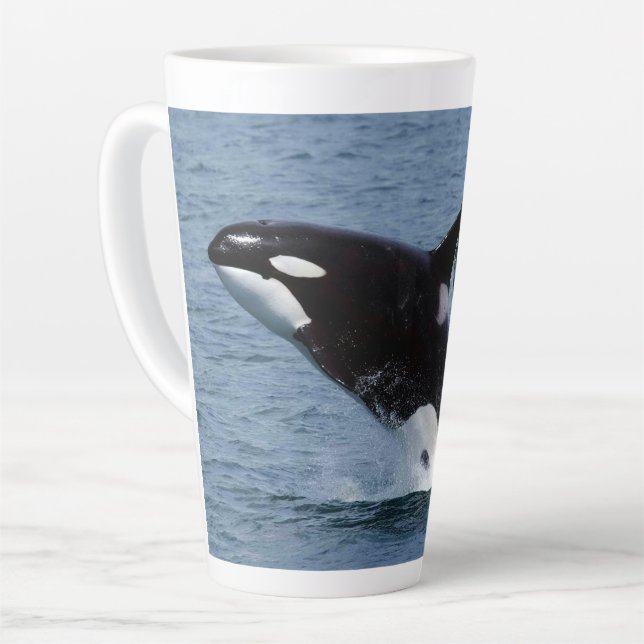 Taza De Café Latte Orca (Ángulo izquierdo)