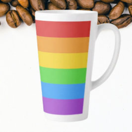 Taza De Café Latte Orgullo arcoiris