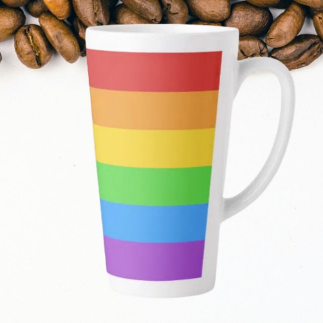 Taza De Café Latte Orgullo arcoiris (Subido por el creador)