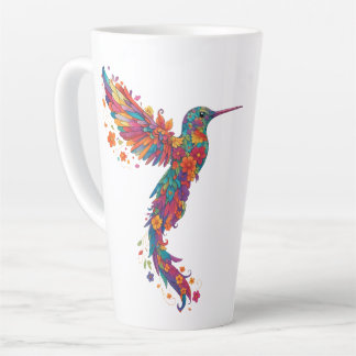 Taza De Café Latte Orgullo colibrí arcoiris