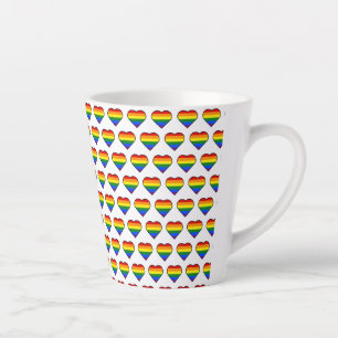 TAZA DE CAFÉ LATTE ORGULLO CORAZÓN
