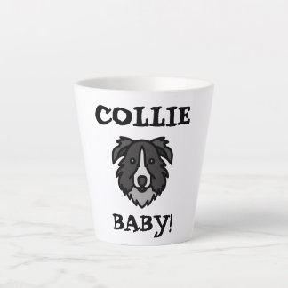 Taza De Café Latte Orgullo de Amante de Border Collie Diseño de Perro