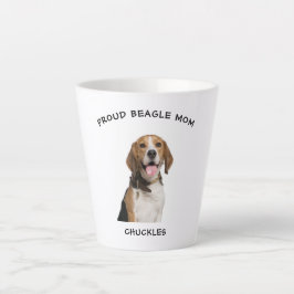 Taza De Café Latte Orgullosa foto de perro Mascota personalizada Beag