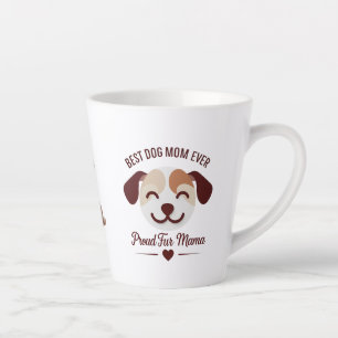 Taza De Café Latte Orgulloso diseño de pipa para mamá