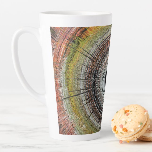 Taza De Café Latte Original spin art (In situ)