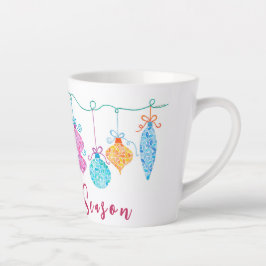 Taza De Café Latte Ornamentos de cadena Latte Mug