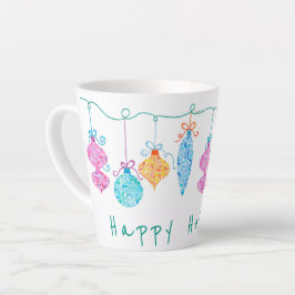 Taza De Café Latte Ornamentos de cadena Latte Mug