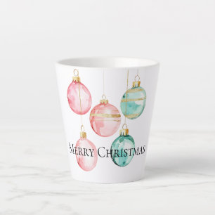 Taza De Café Latte Ornamentos de Navidad de moda blanca de la Casa de