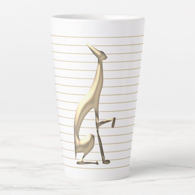 Taza De Café Latte Oro moderno (Anverso)
