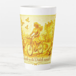 Taza De Café Latte OroAmsterdam Abstracto Minimalista Pasteles suaves
