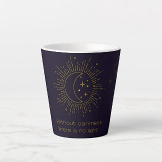 Taza De Café Latte Oscuridad y luz