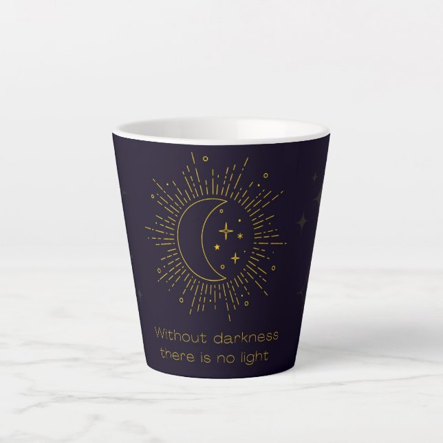 Taza De Café Latte Oscuridad y luz (Anverso)