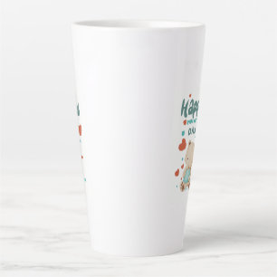 Taza De Café Latte Osito bebé te felicita el día de la madre