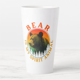 Taza De Café Latte Oso es mi animal espiritual