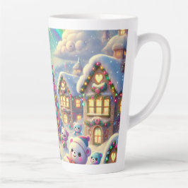 Taza De Café Latte osos navidades