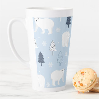 Taza De Café Latte Osos polares curados