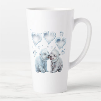 Taza De Café Latte Osos Polares Lindos