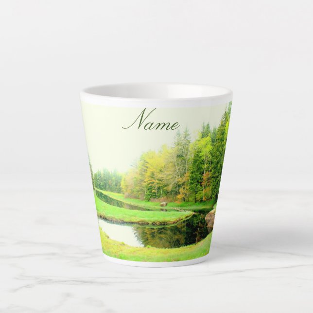 Taza De Café Latte Otis Cove Maine Thunder_Cove (Anverso)