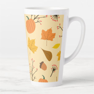 Taza De Café Latte Otoño