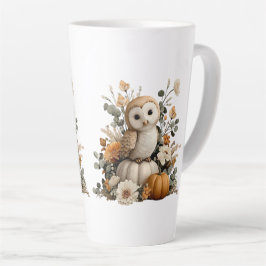 Taza De Café Latte Otoño con calabazas Halloween Art