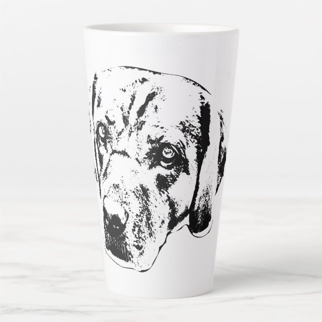 Taza De Café Latte Otoño, corazón leal (Anverso)