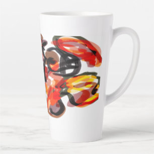Taza De Café Latte Otoño de la puesta de sol de Fox