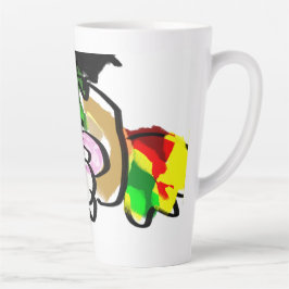 Taza De Café Latte Otoño del ratón