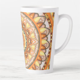 Taza De Café Latte Otoño Mandala