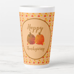 Taza De Café Latte Otoño/otoño/calabaza