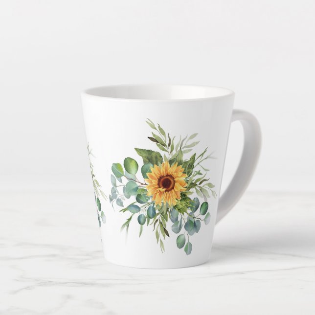 Taza De Café Latte Otoño Sunflower Cosy Fall Mug (Ángulo derecho)