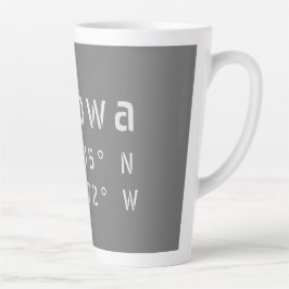 Taza De Café Latte Ottawa Ontario Latitude y longitud