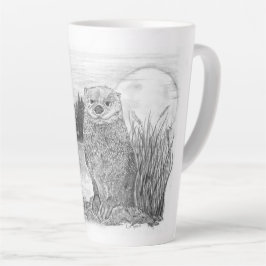 Taza De Café Latte Otter by Lake